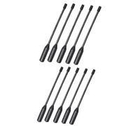 HNDRBD Antena de walkie-talkie SMA-hembra doble banda 19 cm, compatible for radios bidireccionales for Baofeng UV-5RH Quansheng UV-K6 K5(10PCS-Antenna)