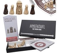 Hnefatafl - El juego vikingo de The Regency Chess Company - Incluye tabla de juego de tela de lino con figuras vikingas de resina
