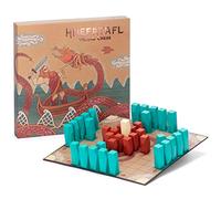 Hnefatafl - Juego de ajedrez Vikingo, auténtico y Tradicional Juego de Mesa de Estrategia para Dos Jugadores, clásico, Juego de Guerra asimétrico de Mesa histórico Europeo