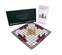 Hnefatafl - Juego de mesa vikingo - Edición cardinal (piezas rojas) - 2 jugadores de 216 años - Edición exclusiva Regency Chess Red