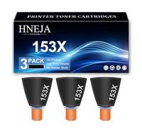 HNEJA Cartucho De Tóner 153X, Cartuchos De Tóner Negro Compatibles W1530X para HP Tank 2504dw 2506sdn MFP 2604sdw 2606dw Impresoras | Alto Rendimiento | 5000 Páginas,Black-3 Pack