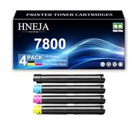 HNEJA Cartucho Tóner 7800, Compatible 106R01569 106R01566 106R01567 106R01568 Cartuchos Tóner para Xerox Phaser 7800 7800DG 7800DN 7800DX 7800GX 7800YDN 7800YDX 7800YGX Impresoras,4 Colors-1 Pack