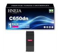 HNEJA Cartucho Tóner C650dn | 9006130 9006127 9006128 9006129 Cartuchos Tóner para OKI C650dn Impresoras,Cyan-1 Pack