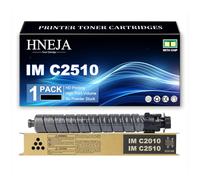 HNEJA Cartucho Tóner IM C2510, Compatible Cartuchos Tóner 842565 842566 842567 842568 para Ricoh IM C2510 IM C2010 Impresoras,Black-1 Pack