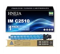 HNEJA Cartucho Tóner IM C2510, Compatible Cartuchos Tóner 842565 842566 842567 842568 para Ricoh IM C2510 IM C2010 Impresoras,Cyan-1 Pack