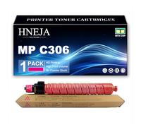 HNEJA Cartucho Tóner MP C306, Cartuchos Tóner Compatibles 842091 842092 842093 842094 para Ricoh MP C306 C307 C307SP C307SPF C406 C407 C407SPF Impresoras,Magenta-1 Pack