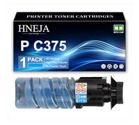 HNEJA Cartucho Tóner P C375, Cartuchos Tóner Compatibles 842648 842649 842650 842651 para Ricoh P C375 P C375M Impresora,Cyan-1 Pack