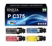HNEJA Cartucho Tóner P C375, Cartuchos Tóner Compatibles 842648 842649 842650 842651 para Ricoh P C375 P C375M Impresora,4 Colors-1 Pack
