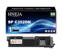 HNEJA Cartucho Tóner SP C352, Cartuchos Tóner Compatibles 407383 407384 407385 407386 para Ricoh SP C352DN Impresora,Black-1 Pack