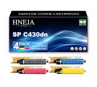 HNEJA Cartucho Tóner SP C430dn, Cartuchos Tóner Compatibles 821070 821073 821071 821072 para Ricoh Aficio SP C430dn C431dn C435 C440dn Impresoras,4 Colors-1 Pack