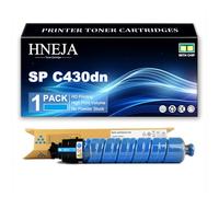 HNEJA Cartucho Tóner SP C430dn, Cartuchos Tóner Compatibles 821105 821106 821107 821108 para Ricoh Aficio SP C430dn C431dn C435 C440dn Impresoras,Cyan-1 Pack