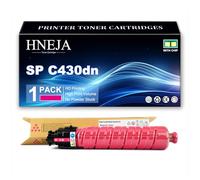 HNEJA Cartucho Tóner SP C430dn, Cartuchos Tóner Compatibles 821105 821106 821107 821108 para Ricoh Aficio SP C430dn C431dn C435 C440dn Impresoras,Magenta-1 Pack