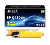 HNEJA Cartucho Tóner SP C430dn, Cartuchos Tóner Compatibles 821105 821106 821107 821108 para Ricoh Aficio SP C430dn C431dn C435 C440dn Impresoras,Yellow-1 Pack