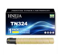 HNEJA Cartucho Tóner TN324, Cartuchos Tóner Compatibles TN324K TN324C TN324M TN324Y para Konica Minolta Bizhub C258 C308 C368 Impresoras,Yellow-1 Pack