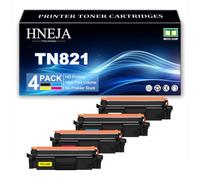 HNEJA Cartucho Tóner TN821 | Cartuchos Tóner TN821BK TN821C TN821M TN821Y para Brother HL-L9430CDN HL-L9470CDN MFC-L9630CDN MFC-L9670CDN,4 Colors-1 Pack