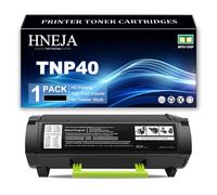 HNEJA Cartucho Tóner TNP40, Cartucho Tóner Negro Repuesto TNP-40 A6WN01F para Konica Minolta Bizhub 4020 Impresora,Black-1 Pack