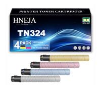 HNEJA Cartuchos Tóner TN324 para Konica Minolta Bizhub C258 C308 C368 Impresoras, Reemplazo Cartuchos Tóner TN324K TN324C TN324M TN324Y,4 Colors-1 Pack