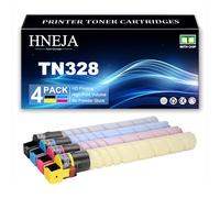 HNEJA Cartuchos Tóner TN328 K/C/M/Y para Konica Minolta Bizhub C250i C300i C360i C7130i Impresoras, Reemplazo Cartucho Tóner AAV8130 AAV8430 AAV8330 AAV8230,4 Colors-1 Pack