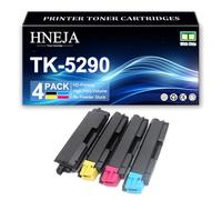 HNEJA Reemplazo Cartucho Tóner TK-5290, Cartuchos Tóner Compatibles TK-5290K TK-5290C TK-5290M TK-5290Y para Kyocera ECOSYS P7240cdn Impresora,4 Colors-1 Pack