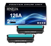 HNEJA Unidad De Tambor 126A, Compatible Unidad Imagen CE314A para HP CP1025 CP1025nw M175 M175a M175nw M275 M275NW M176N M177FW Impresoras,Black-2 Pack