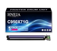 HNEJA Unidad De Tambor C950X71G, Unidad De Imagen Compatible C950X73G para Lexmark C950 C950de X950 X950de X952 X952dte X954 X954dhe Impresoras,Magenta-1 Pack