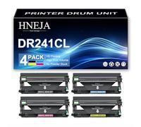 HNEJA Unidad De Tambor DR241CL para Brother HL-3140 HL-3140W HL-3150CDW HL-3170CDW MFC-9330CDW MFC-9140CDN MFC-9340CDW DCP-9020CDW Impresoras,4 Colors-1 Pack