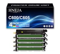 HNEJA Unidad Tambor C600 C605, Unidad Imagen Compatible 108R01488 108R01485 108R01486 108R01487 para Xerox VersaLink C600DN C600DT C600DX C600DXF C600 C605X C605XF C605XP Impresoras,4 Colors-1 Pack
