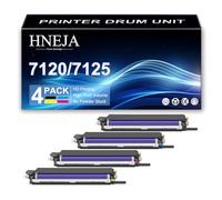 HNEJA Unidad Tambor Compatible para Xerox WorkCentre 7120 7125 7220 7225 Impresoras, 013R00657 013R00658 013R00659 013R00660 Reemplazo Unidad Imagen | Alto Rendimiento | 55000 Páginas,4 Colors-1 Pack