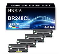 HNEJA Unidad Tambor DR248CL para Brother DCP-L3520CDW DCP-L3560CDW MFC-L8340CDW MFC-L8390CDW HL-L3220CW HL-L3240CDW HL-L8240CDW Impresoras | Alto Rendimiento | 12000 Páginas,4 Colors-1 Pack