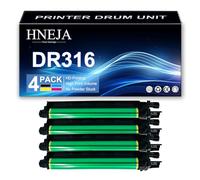 HNEJA Unidad Tambor DR316 BK/C/M/Y para Konica Minolta Bizhub C250i C300i C360i C7130i Impresoras, Unidad Imagen Compatible AAV70RD AAV70TD | Alto Rendimiento | 80000 Páginas,4 Colors-1 Pack