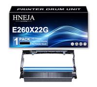 HNEJA Unidad Tambor Repuesto E260X22G para Lexmark E260 E260D E260DN E360D E360DN E460DN E460DW E462DTN Impresoras | Alto Rendimiento | 20 000 Páginas,Black-1 Pack