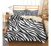 HNHDDZ Juego de Cama 150 cm Leopardo Camuflaje Marrón Animal Piel Patrón Microfibra Funda nórdica 240x220 y 2 Funda de Almohada Negro Blanco Gris Dorado Amarillo