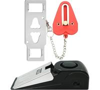 HNHMT Cerradura de Puerta portátil Mejorada y Alarma de Tope de Puerta, Kit de Puerta de Seguridad de Doble protección, Dispositivos de Seguridad de Puerta, Herramientas de autodefensa de Bolsillo,