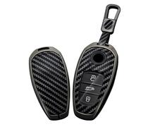 HNHPY Funda Llave para Volkswagen Touareg 2010 2011 2012 2013 2014, Cubierta Funda Protectora Coche Carcasa Llave de Llave Cubierta,Un Porte-clés en Fibre de Carbone Noir