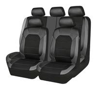 HNHPY Fundas Asientos Coche para Nissan Qashqai/Qashqai+2 (J10,NJ10,JJ10E) 2007-2014, Cómodo y Transpirable Set Completo Protector Cubre Asientos Delanteros Y Traseros Fundas,Grey