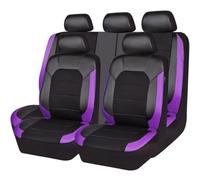 HNHPY Fundas Asientos Coche para Opel Mokka B/Mokka-e 2021 2022 2023 2024 2025, Cómodo y Transpirable Set Completo Protector Cubre Asientos Delanteros Y Traseros Fundas,Purple