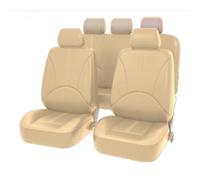 HNHPY Fundas Asientos Coche para Renault Clio MK2 Hatchback 1998-2017, Cómodo y Transpirable Set Completo Protector Cubre Asientos Delanteros Y Traseros Fundas,E-Beige