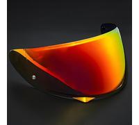 HNHPY Visera de Casco Moto para HJC HJ34P C10, Visera de Lente Casco Protección contra Viento y Antivaho Facial Accesorios Protección,Normal-C Tea Red