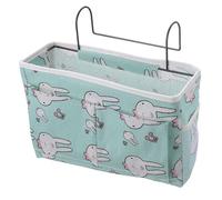 HNJKJEU Organizador de Cabecera Cama, Bolsillo Cama Organizador, Cama Colgante Bolso de Bolsillo, Bedside Caddy para Libro, Revistas, iPad, Teléfono Móvil, Mando a Distancia (Conejo musical)
