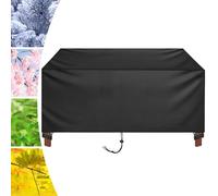 HNKDKJ Fundas Protectoras para Muebles Al Aire Libre Funda Impermeable para Mesa y Silla, Juego de Muebles de ratán para Patio, Resistente a los Rayos UV, Resistente al Polvo - 200x185x30cm/LxWxH