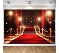 Hnmdmyi 1.5x1.2m Telón de Fondo Alfombra Roja Ceremonia de Premiación Desfile de Moda Eventos Fondo de Fotografía Noche de Película VIP Graduación Boda Decoraciones para Fiesta de Cumpleaños Banner