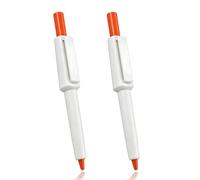 HNMHE 2 Piezas Removedor de Garrapatas, Fiable y Seguro Pinza Garrapatas, Bolígrafo Quita Garrapata para Perros y Gatos y Mascotas Humanas, Naranja