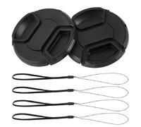 HNMZDS 2 tapas de lente frontal de 58 mm compatibles con Canon EOS Rebel T7 T6 T5 T100 4000D T8i T7i T6s T5i T4i T3i T2i T1i SL3 SL2 SL1 XSi XTi con EF-S 18-55 mm, con protector de tapa de lente (58