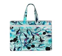 Hnnkloy Acuarela Música Ramas Hojas,Bolsa de lona para documentos con cremallera, bolso de mano, maletín para la escuela y la oficina.