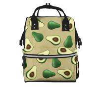 Hnnkloy Aguacate Dot Brown.Mochila de maternidad de gran capacidad, bolso cambiador, mochila de viaje para actividades al aire libre.