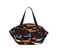 Hnnkloy Amo a mi Perro Salchicha,Esterilla de Camping portátil, Manta de Picnic Plegable Multifuncional Que también Sirve como Bolsa de Camping para Viajes.