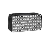 Hnnkloy Animales de Granja de género Neutro Gris para niños ovejas,Estuche de lápices de Gran Capacidad, portátil, para bolígrafos, Bolsa de papelería para la Escuela y la Oficina.