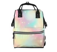 Hnnkloy Arcoíris.Mochila de maternidad de gran capacidad, bolso cambiador, mochila de viaje para actividades al aire libre.