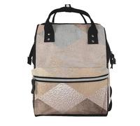 Hnnkloy Argyle de mármol color cobre y oro rosa.Mochila de maternidad de gran capacidad, bolso cambiador, mochila de viaje para actividades al aire libre.