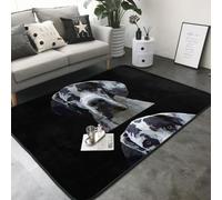 Hnnkloy Arte de Perro Gran Danés, Alfombra Grande Antideslizante para Sala de Estar o Dormitorio, 208 x 148 cm.
